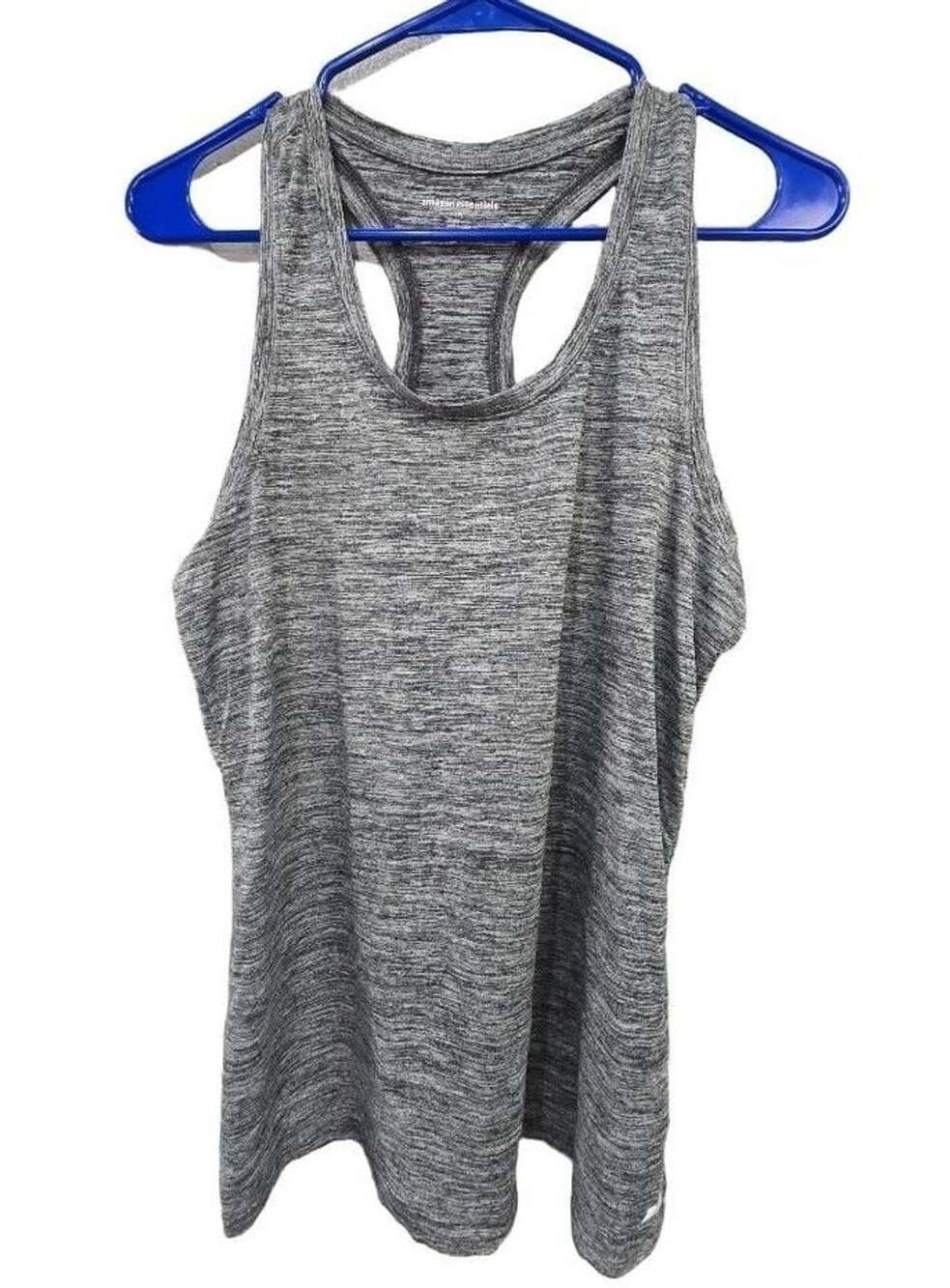 Amazon Essentials Racerback Tank Top Size M Gray Heather Activewear